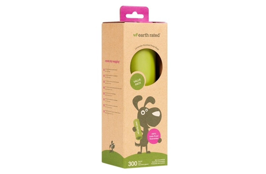 Earth rated poepzakjes lavendel op rol