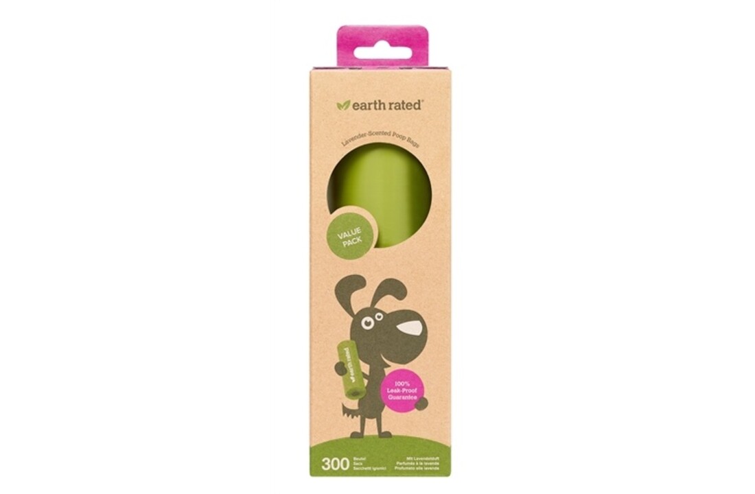 Earth rated poepzakjes lavendel op rol