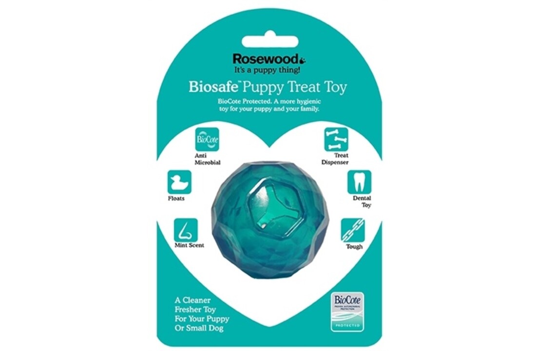 Biosafe puppy snack bal blauw