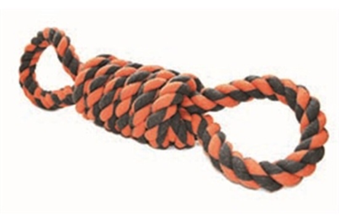 Happy pet nuts for knots extreme spoel 8 vorm tugger grijs / oranje