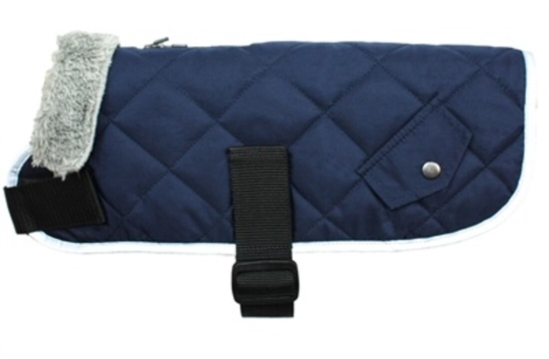 Go walk hondenjas quilted comfort navy blauw