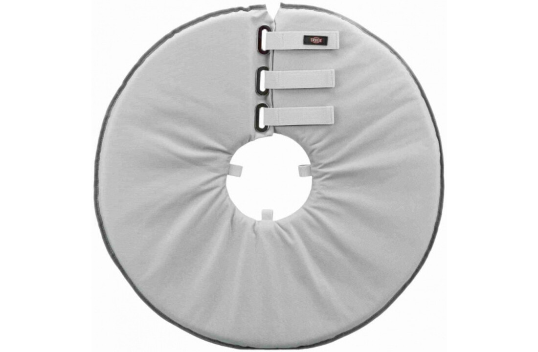 Trixie beschermkraag 46-49 cm polyester/schuimrubber grijs