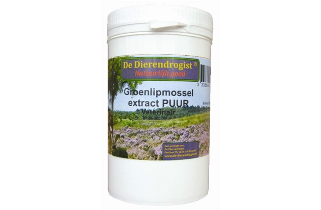 Dierendrogist groenlipmossel extract veterinair