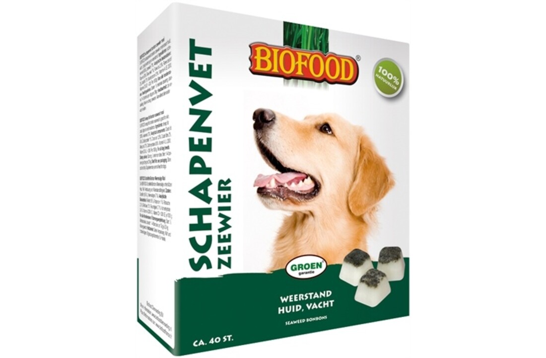 Biofood schapenvet maxi bonbons zeewier