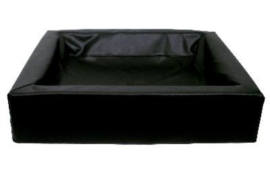 Bia bed kunstleer hoes hondenmand zwart