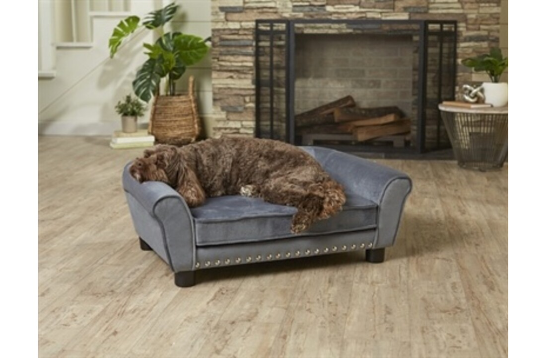 Enchanted hondenmand / sofa charley donkergrijs