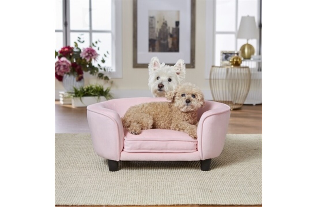 Enchanted hondenmand / sofa coco roze