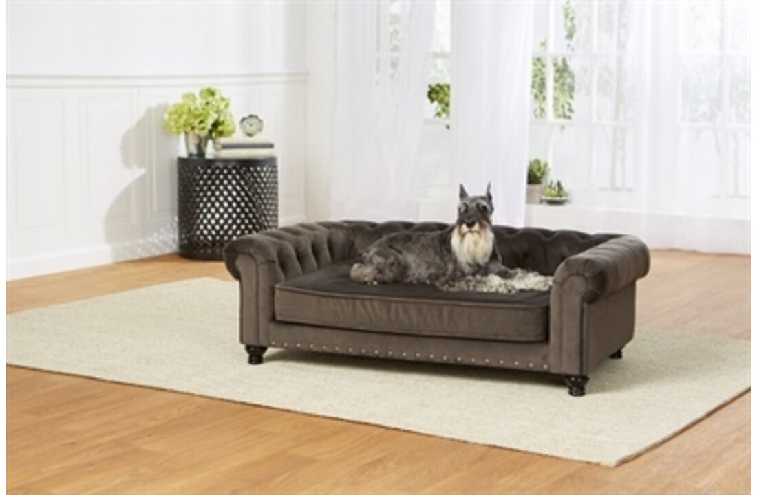 Enchanted hondenmand / sofa wentworth charcoal grijs