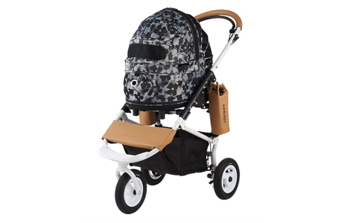 Airbuggy hondenbuggy dome2 sm met rem flower camo