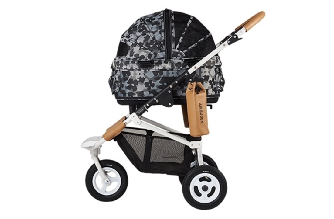 Airbuggy hondenbuggy dome2 sm met rem flower camo