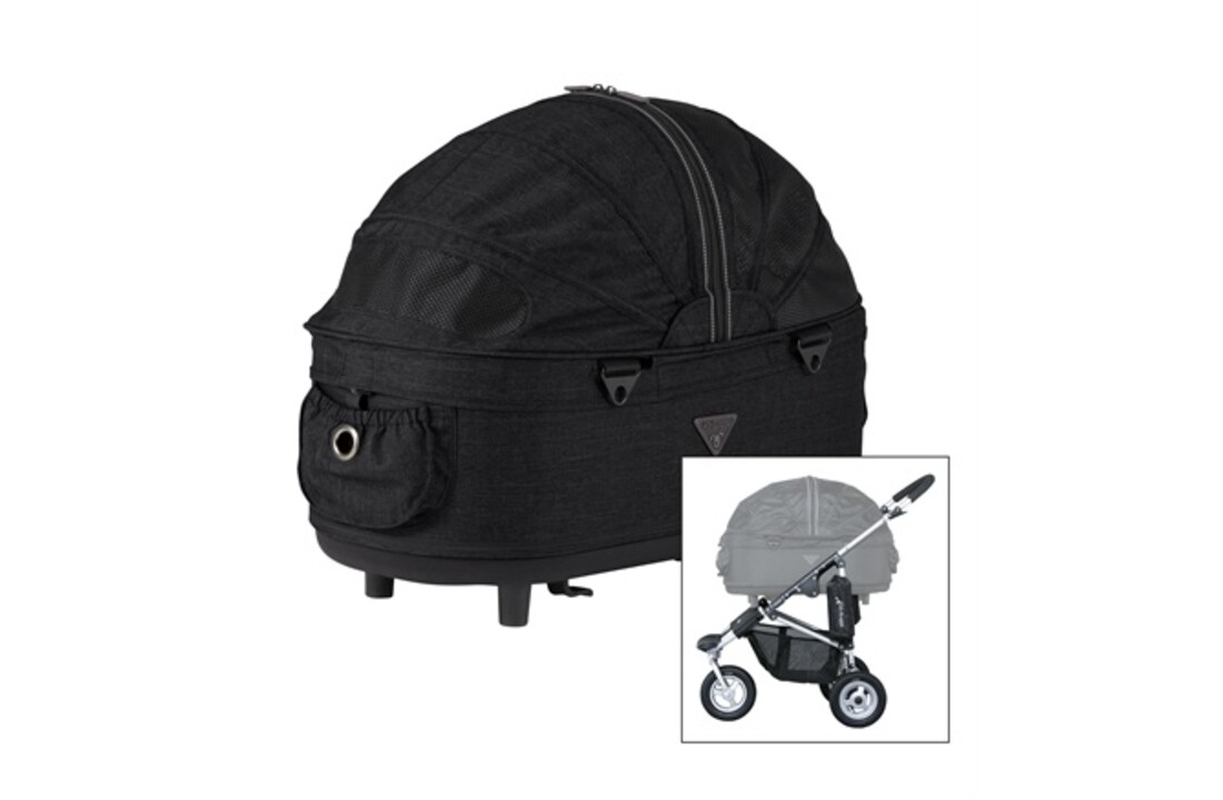 Airbuggy hondenbuggy dome2 m earth zwart