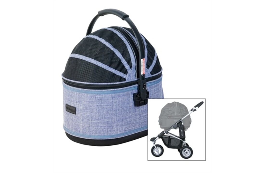 Airbuggy hondenbuggy cot s plus melange denim