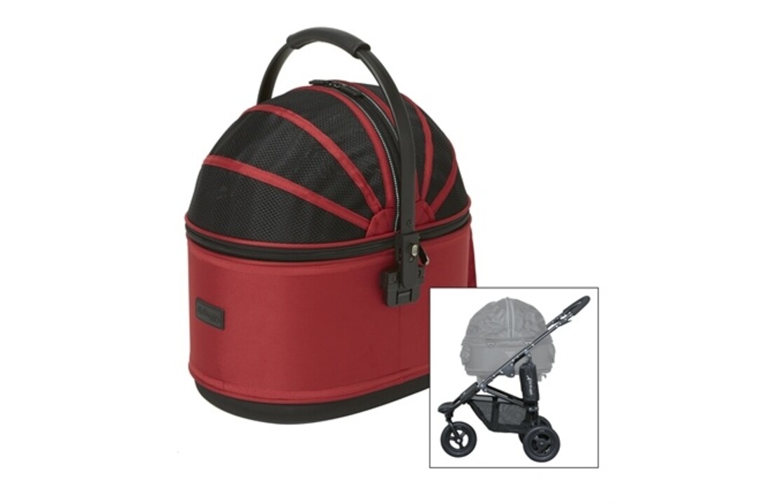 Airbuggy hondenbuggy cot s plus met rem rood