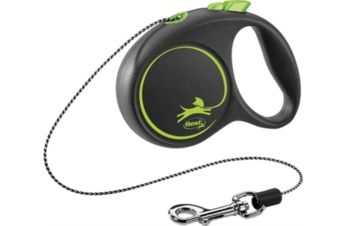Flexi rollijn black design cord groen
