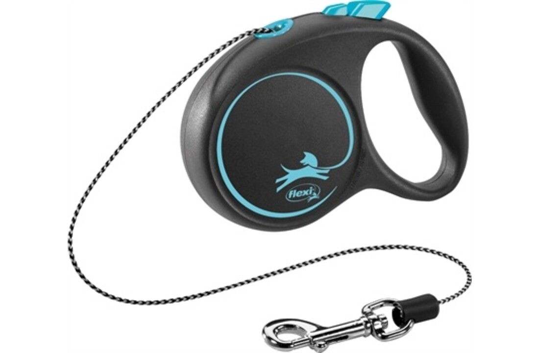 Flexi rollijn black design cord blauw