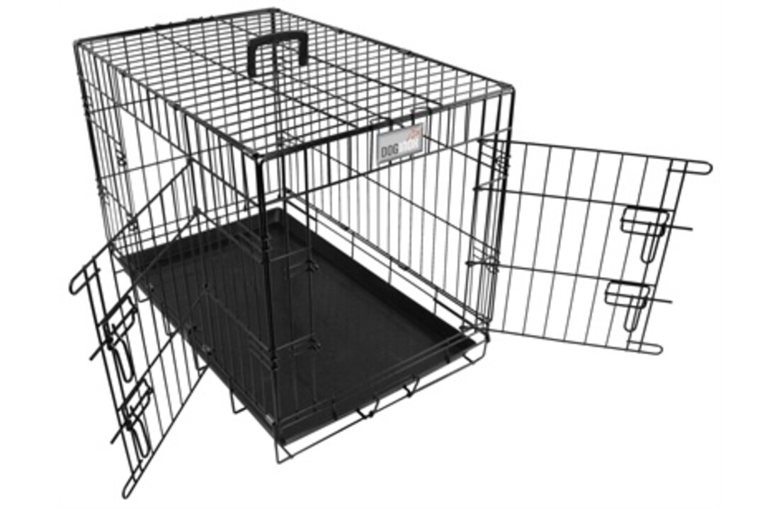Doginox bench 2-deurs zwart