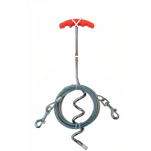 M-Pets M-Pets hondenaanleglijn Strong 450 cm rood 2-delig M-Pets M-Pets hondenaanleglijn Strong 450 cm rood 2-delig