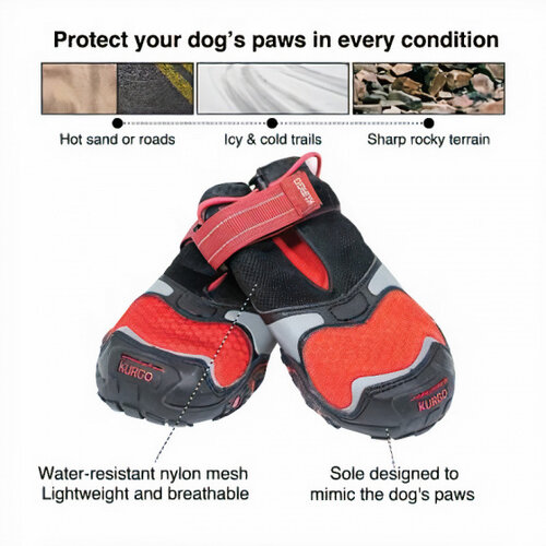 Altranet Altranet hondenschoenen Kurgo Blaze Cross rood Altranet Altranet hondenschoenen Kurgo Blaze Cross rood