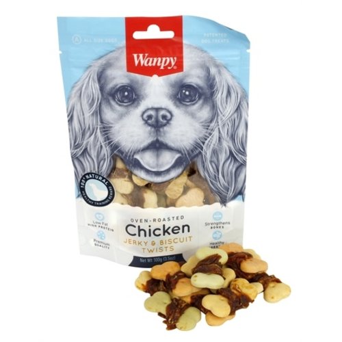 Wanpy Wanpy oven-roasted chicken jerky / biscuit twists Wanpy Wanpy oven-roasted chicken jerky / biscuit twists