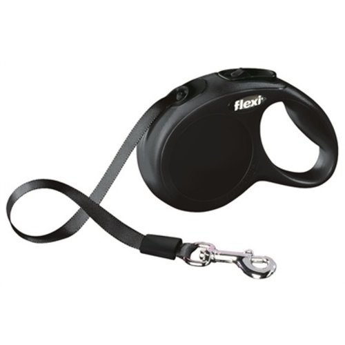 Flexi Flexi rollijn classic tape zwart Flexi Flexi rollijn classic tape zwart