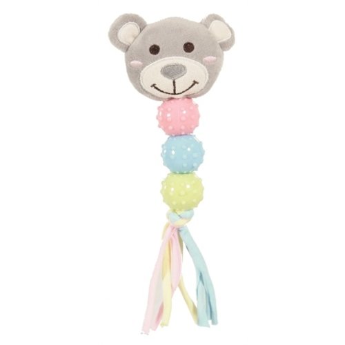 Zolux Zolux puppyspeelgoed plush ratel beer grijs Zolux Zolux puppyspeelgoed plush ratel beer grijs