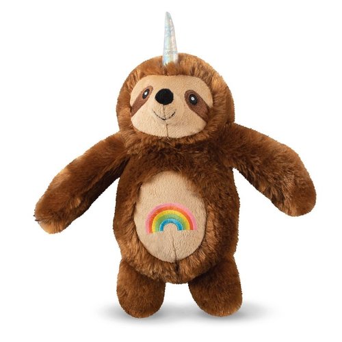 Fringe Regenboog Unicorn Luiaard - hondenknuffel Fringe Regenboog Unicorn Luiaard - hondenknuffel