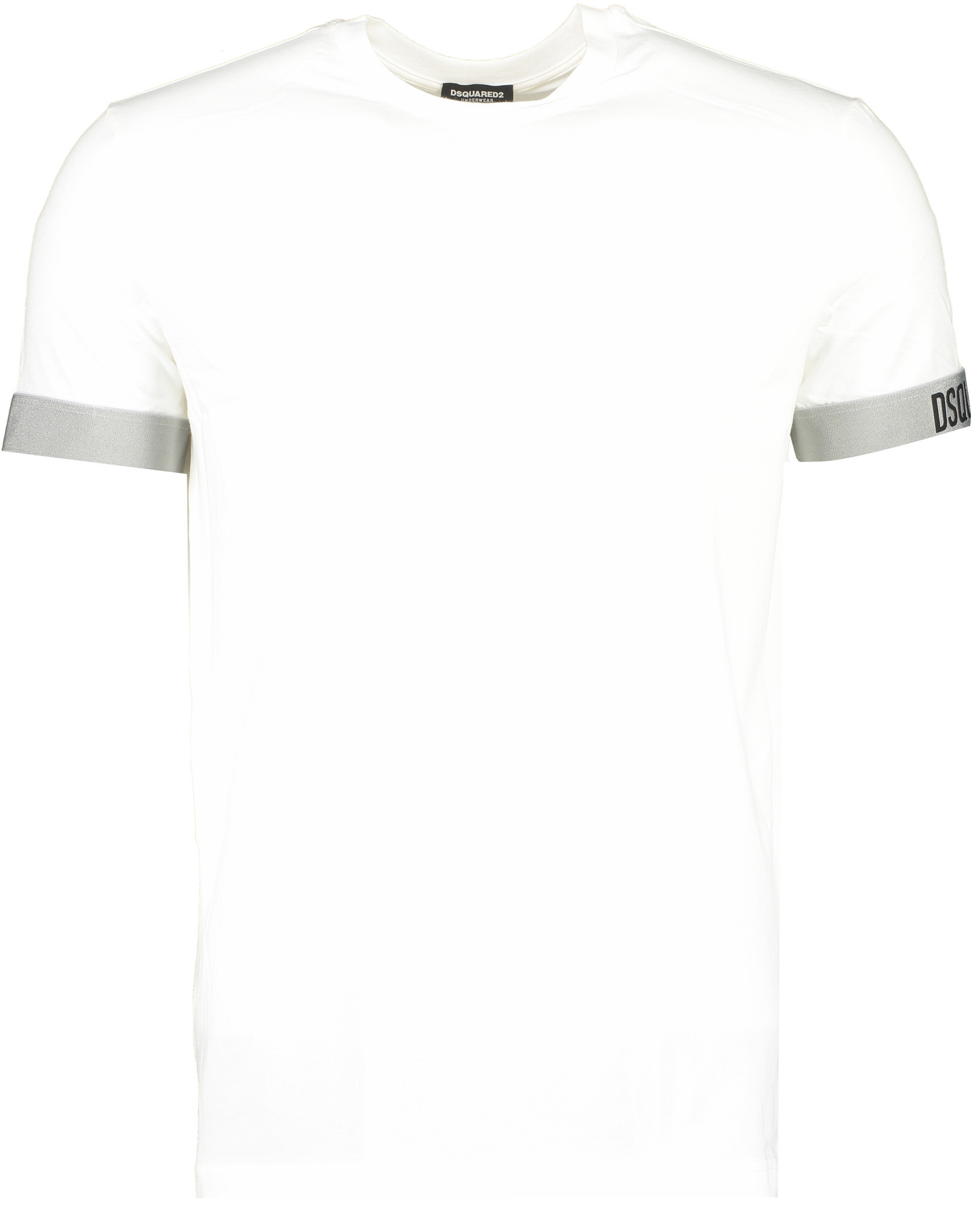 Sui stel voor Tientallen Dsquared T-Shirt Basic Side Logo FW21 White/Grey - Luna