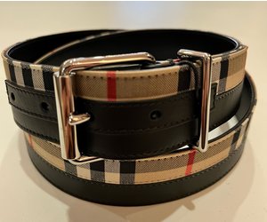 black burberry belt