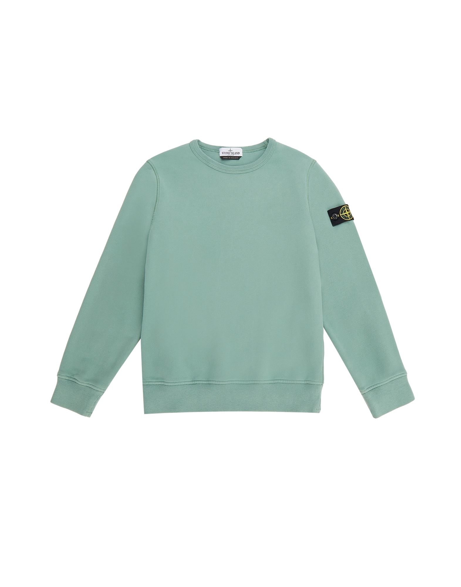 Van Kip vertalen Stone Island Kids Sweater Basic FW22 Sage Green - Luna