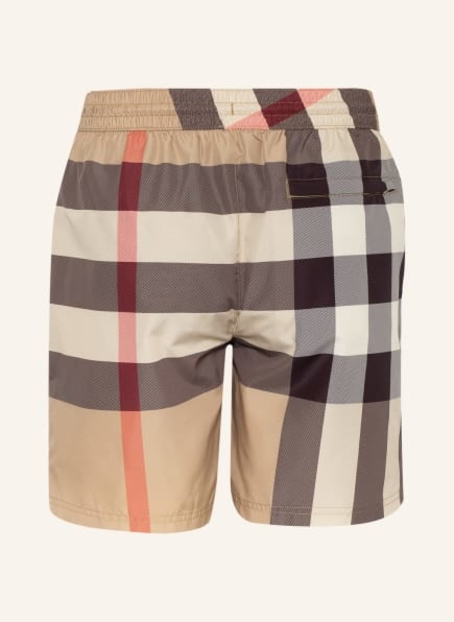 Burberry Swimshort Exaggerated Check Drawcord SS23 Archive Beige - Luna