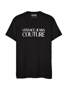 Versace Jeans Couture Versace Jeans Couture T-Shirt Logo Foil Mirror SS23 Black