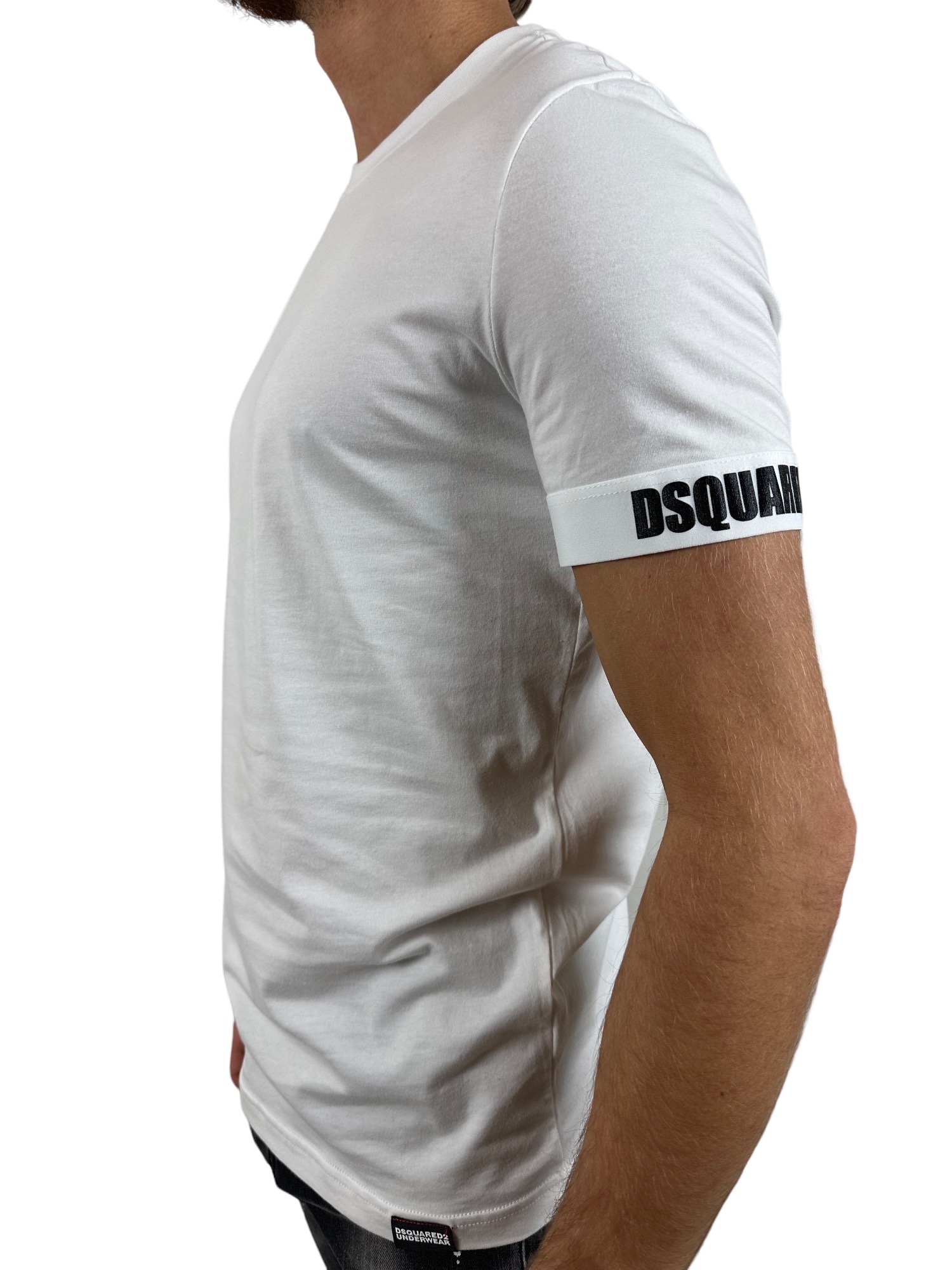 Gewoon doen Azië lavendel Dsquared Basic T-Shirt Band 'Dsquared2' SS23 White - Luna