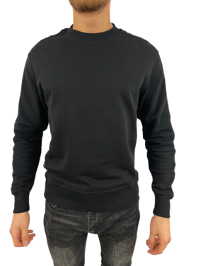 Versace Jeans Couture Versace Jeans Couture Sweater Logo Light Fleece SS23 Black