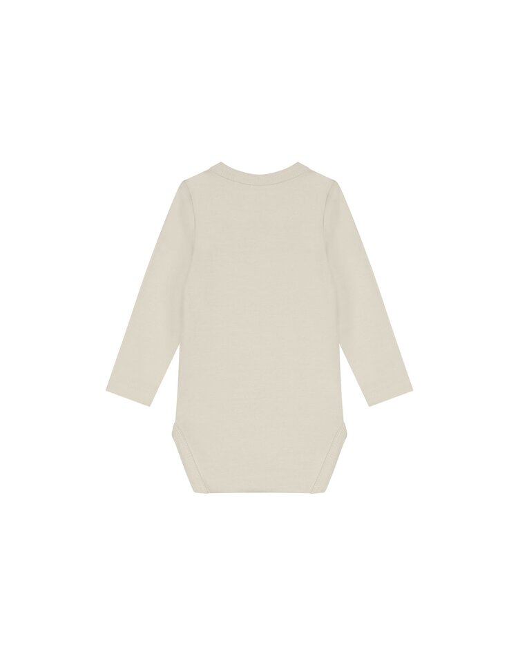 Malelions Malelions Junior Baby Longsleeve Bodysuit Signature Beige