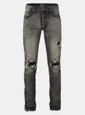 Rivero Rivero Jeans Button Ripped Denim SS24 Grey