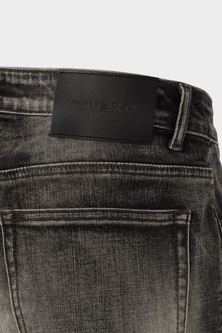 Rivero Rivero Jeans Button Ripped Denim SS24 Grey