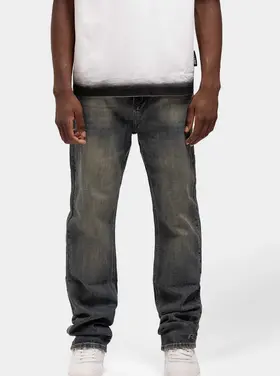 Rivero Rivero Jeans Regular Plain Embossed Denim FW24 Dark Blue