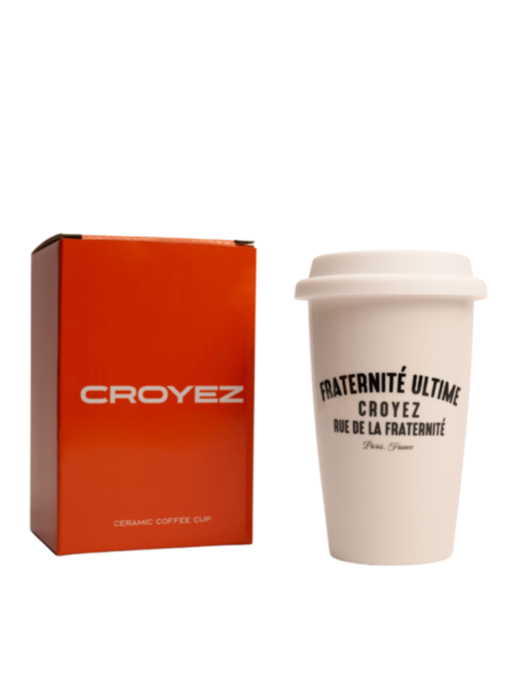 Croyez Croyez Ceramic Coffee Cup Fraternite SS25 White/Black