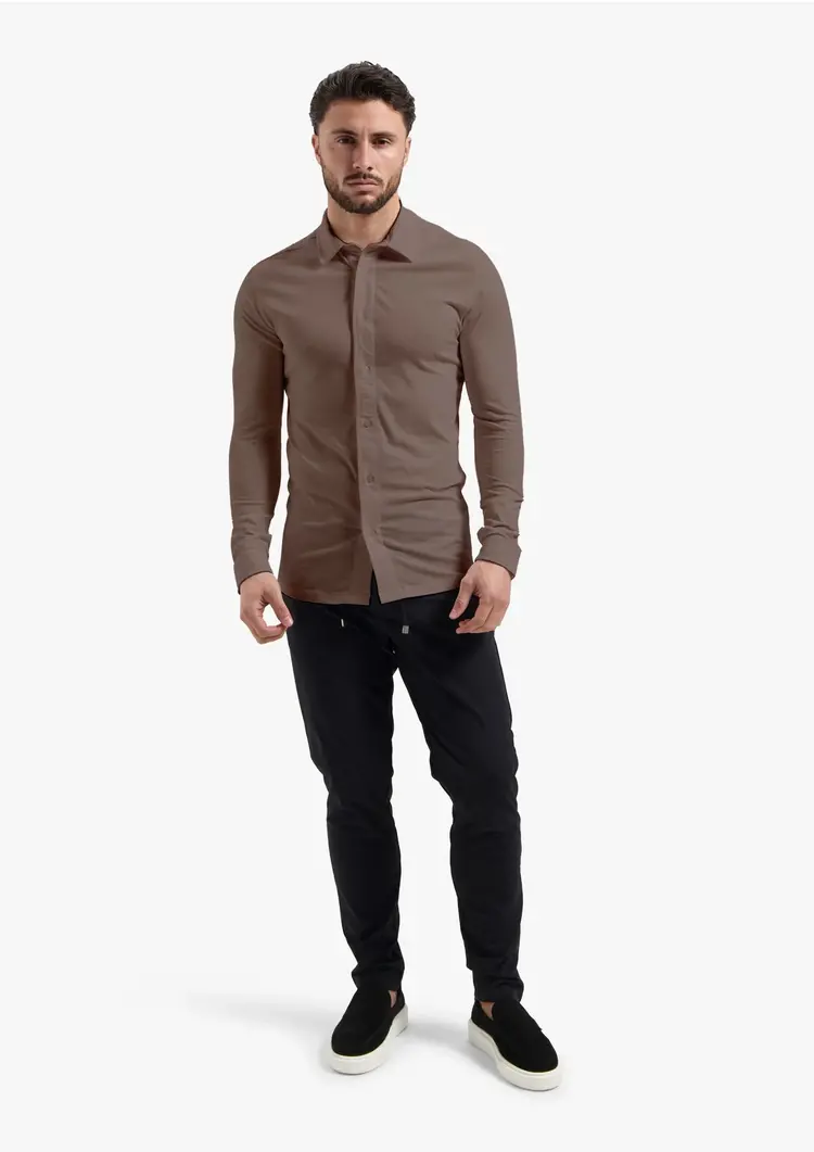 Malelions Malelions Shirt Button Down PS25 Stone Brown