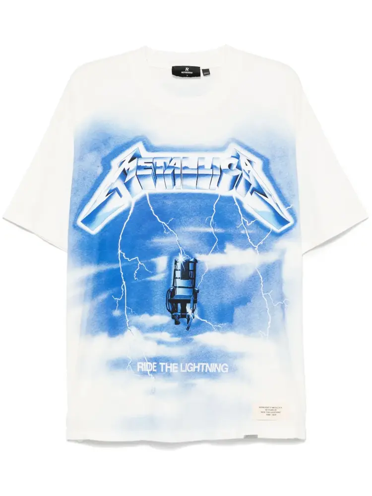Represent Represent T-Shirt Metallica Ride The Lightning SS25 White