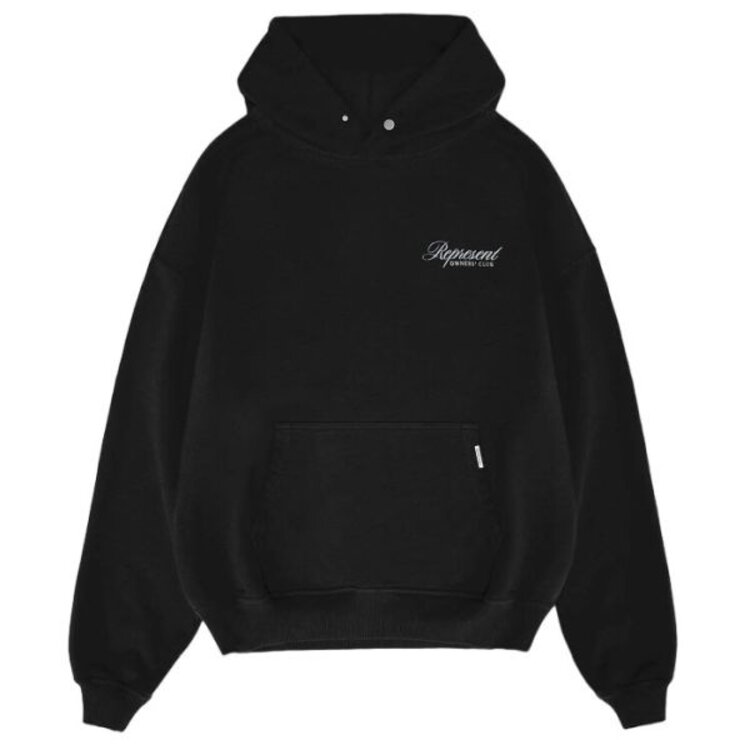 Represent Represent Hoodie Owners Club Script SS25 Black