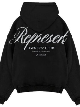 Represent Represent Hoodie Owners Club Script SS25 Black