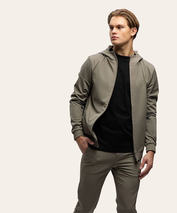 Triad'oro Triad'oro Tracksuit Jacket Hooded SS25 Taupe