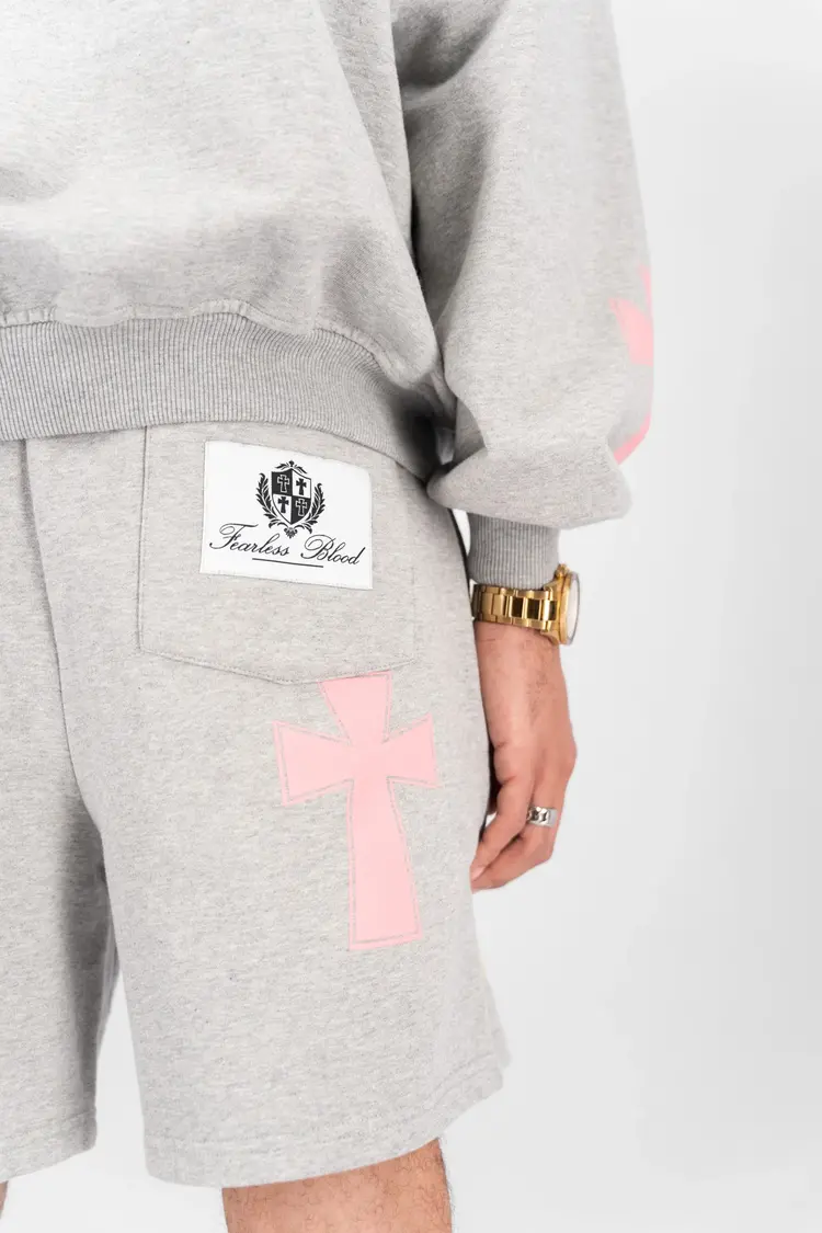 Fearless Blood Fearless Blood Short Cross SS25 Grey Melee Vintage