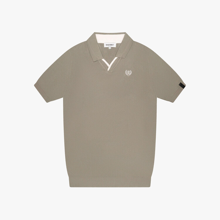 Quotrell Quotrell Couture Polo Elijah SS25 Faded Olive/White