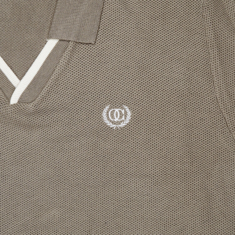 Quotrell Quotrell Couture Polo Elijah SS25 Faded Olive/White