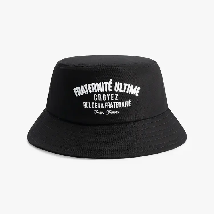 Croyez Croyez Bucket Hat Fraternite SS25 Black