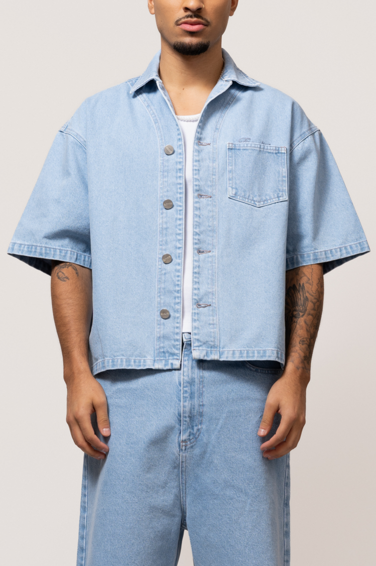 Equalite Equalite Shirt Boxy Astra Denim SS25 Blue