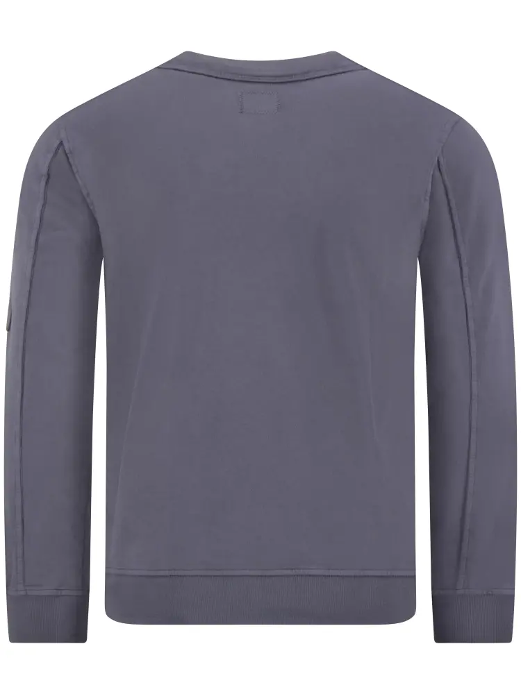 CP Company CP Company Sweater Felpa Light Fleece 18CMSS019A SS25 Smoked Pearl