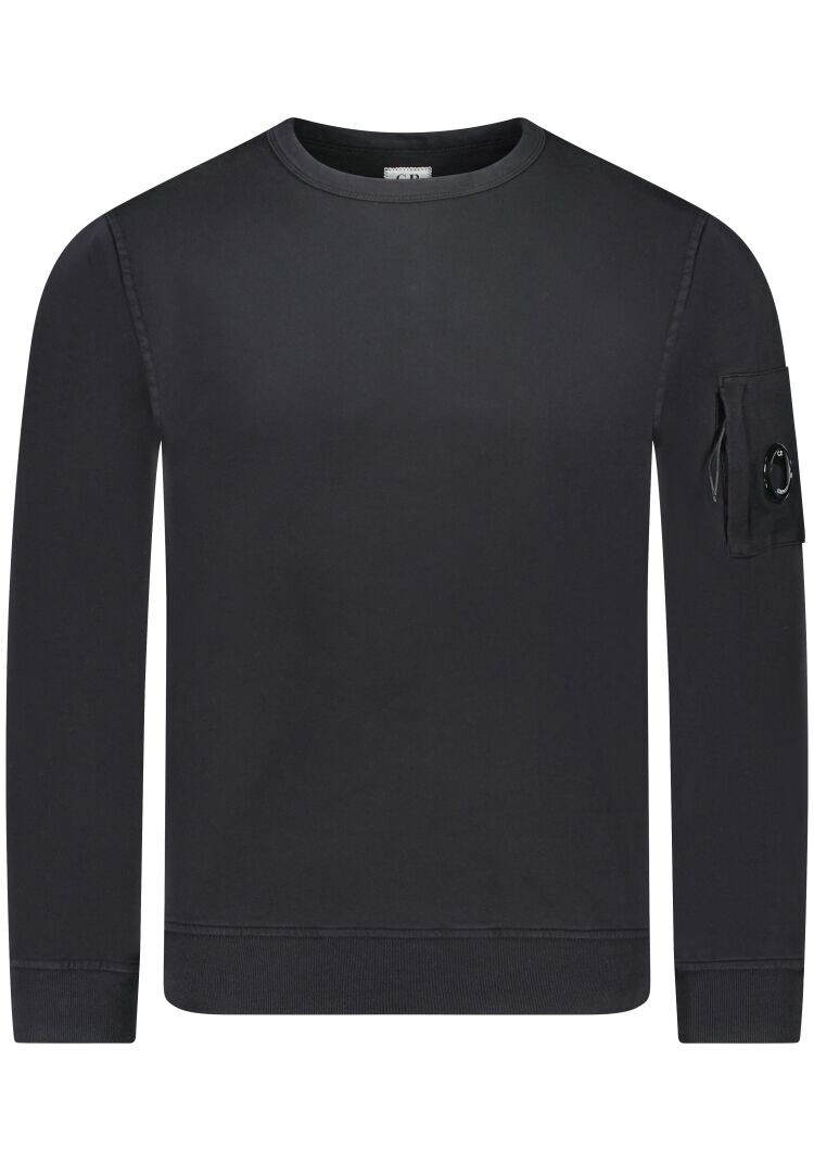 CP Company CP Company Sweater Felpa Light Fleece 18CMSS019A SS25 Black